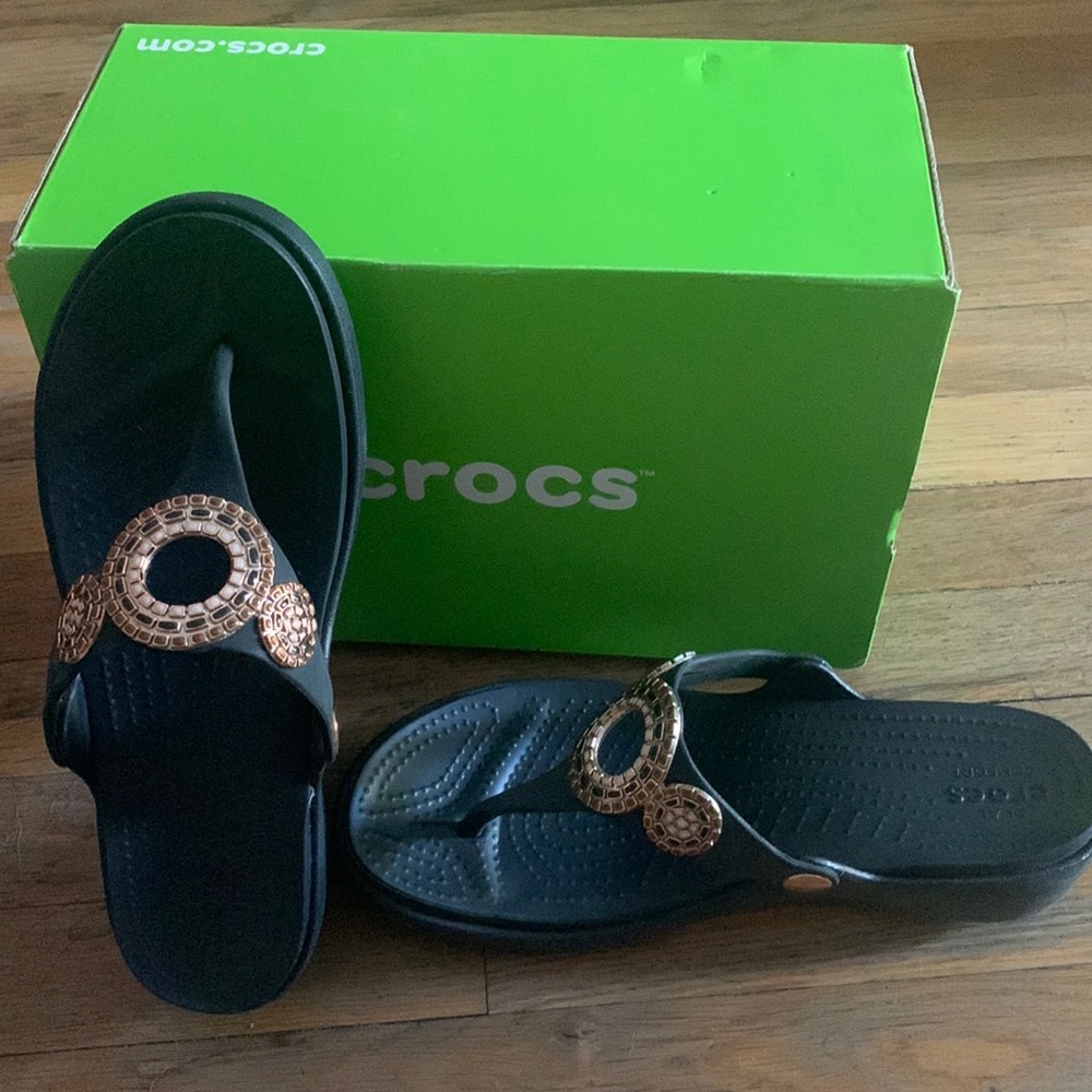 Croc sandals wedge